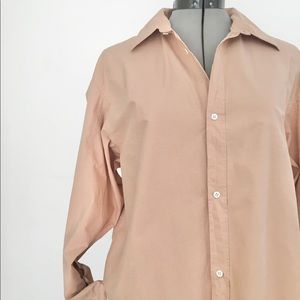 Zara blush cotton shirt
